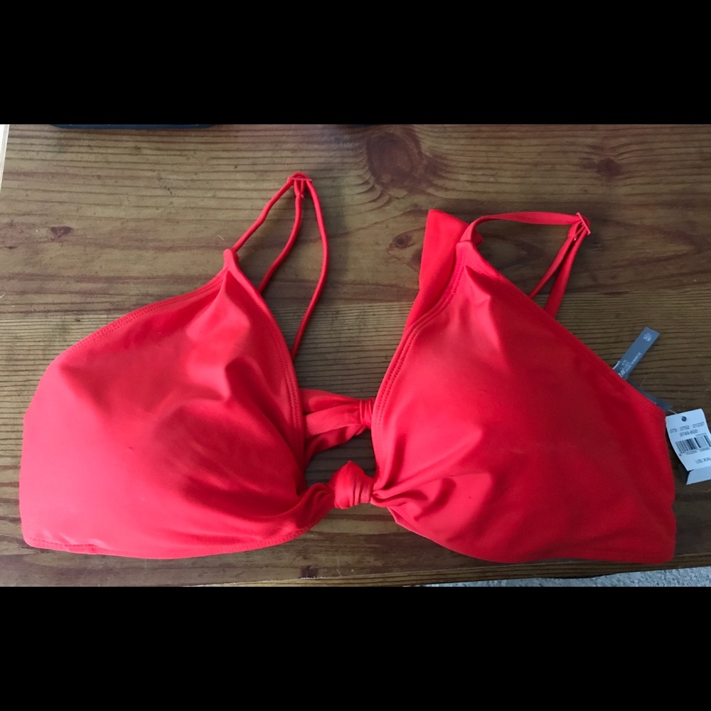 Red bikini top